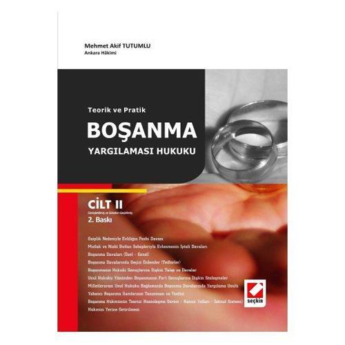 Boşanma Yargılaması Hukuku (Takım) Mehmet Akif Tutumlu 2009/04