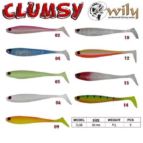 Silikon Yem Wily Clumsy 9 Cm 6 Gr 5’Li Pk Renk:5