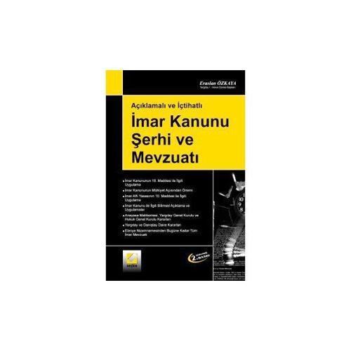 İmar Kanunu Şerhi ve Mevzuatı Eraslan Özkaya 2000/09