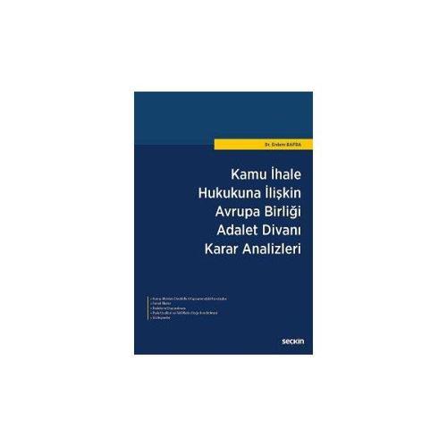 Kamu İhale Hukukuna İlişkin Ab Adalet Divanı Karar Erdem Bafra 3 2017/02