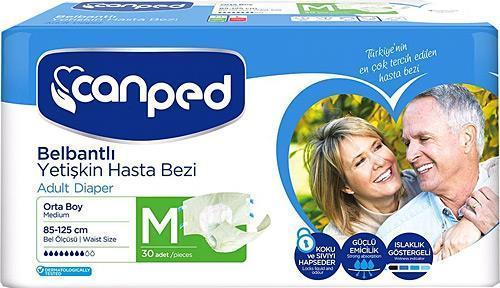 (P.E.) Orta Boy Medium Belbantlı Hasta Bezi 30'lu paket