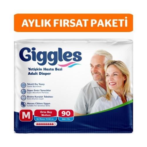 Yetişkin Bel Bantlı Hasta Bezi Medium 90 Adet