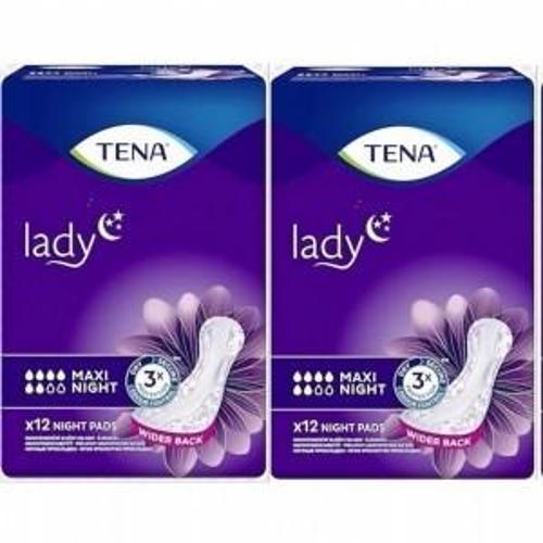 Lady Maxi Night 6 damla Kadın Mesane Pedi 12'li 2 paket / 24 adet