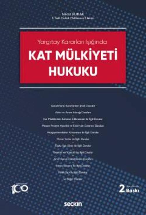 Kat Mülkiyeti Hukuku Necat Kurak 2. Baskı, Eylül 2023