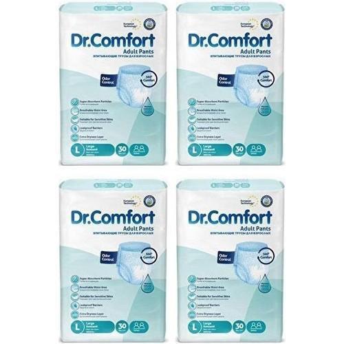 Dr.comfort Emici Külot Hasta Bezi Large Beden - 4 Paket - (120 Adet)