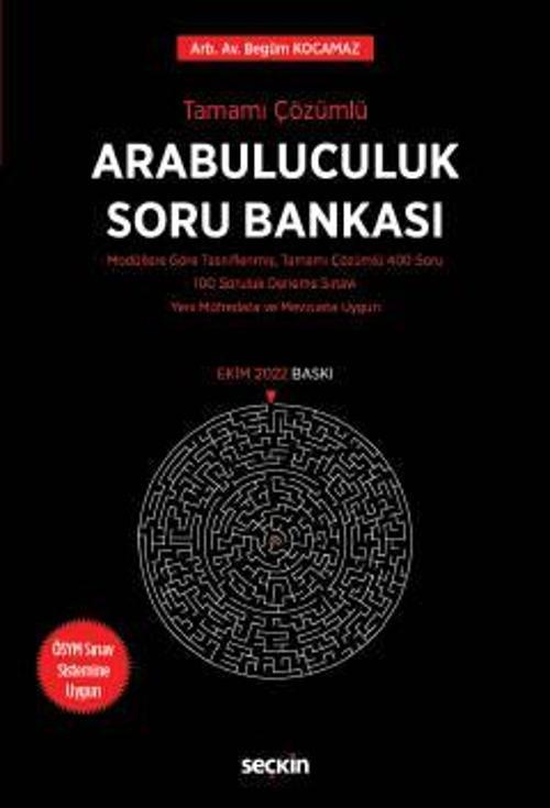 Tamamı Çözümlü Arabuluculuk Soru Bankası Begüm Kocamaz Ekim 2022 / 1. Baskı