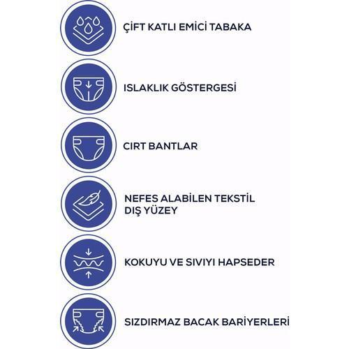 Bel Bantlı Hasta Bezi Large 30'lu