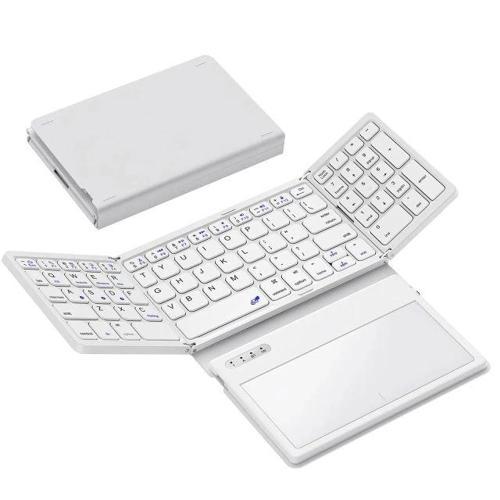 Büyük Touchpad Katlanabilir Bluetooth Klavye White