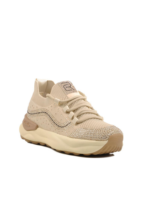 Bej Triko Kadın Sneaker 25Y310-4 Z
