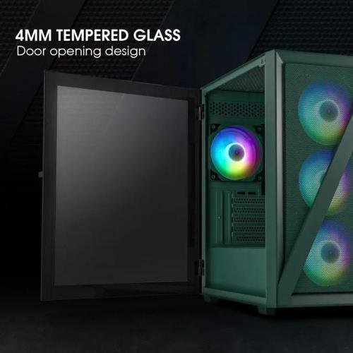 M03 Micro ATX Mini ITX Kompakt Oyun Bilgisayarı Kasası M05 Army Green +3fans