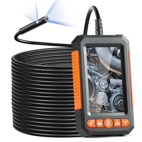 Çift Lensli Işıklı Endoskop Kamerası - 15m Kablo 4.3inch IPS/15m