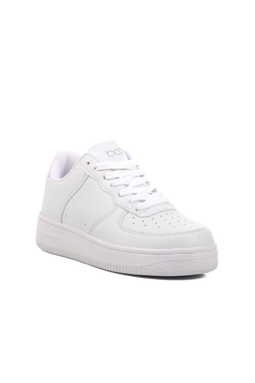 042 G Beyaz-Beyaz Unisex Spor Ayakkabı