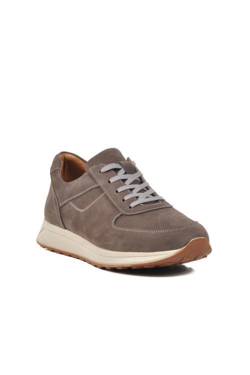 2197 M Vizon Nubuk Hakiki Deri Erkek Sneaker