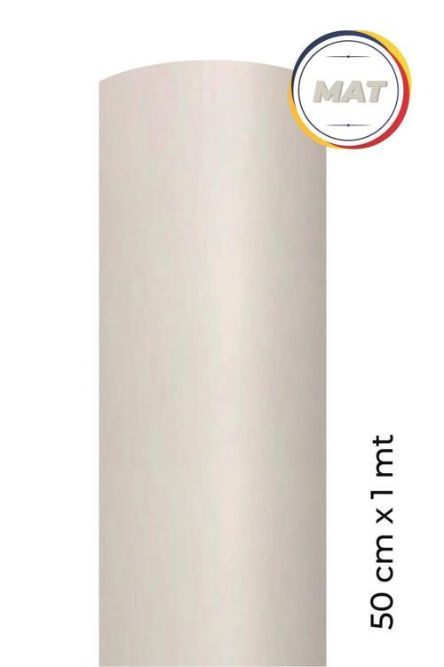 Mat Beyaz Kendinden Yapışkanlı Kaplama Folyosu 50 Cm X 1 Mt
