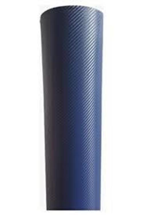 Koyu Lacivert Karbon Folyo Havakanallı 152 Cm X 1 Mt