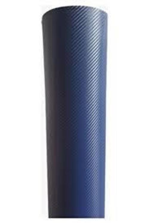 Koyu Lacivert Karbon Folyo Havakanallı 152 Cm X 2 Mt