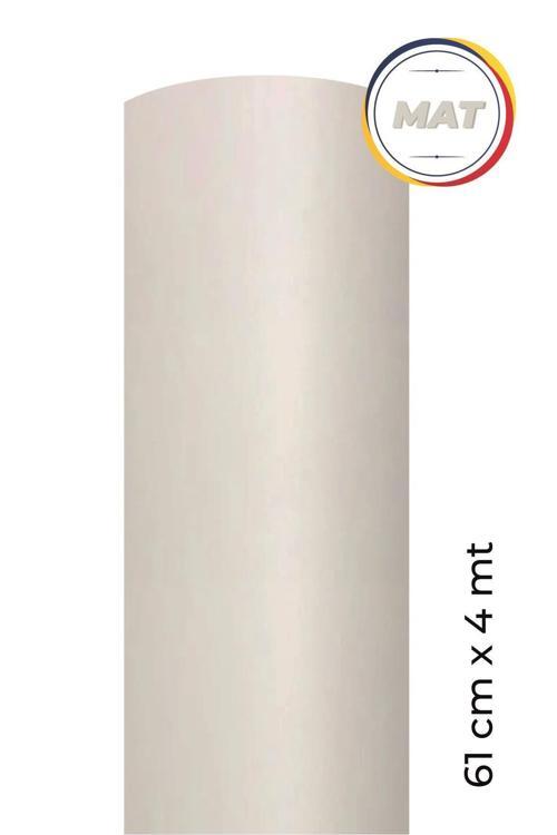 Mat Beyaz Kendinden Yapışkanlı Kaplama Folyosu 61 Cm X 4 Mt