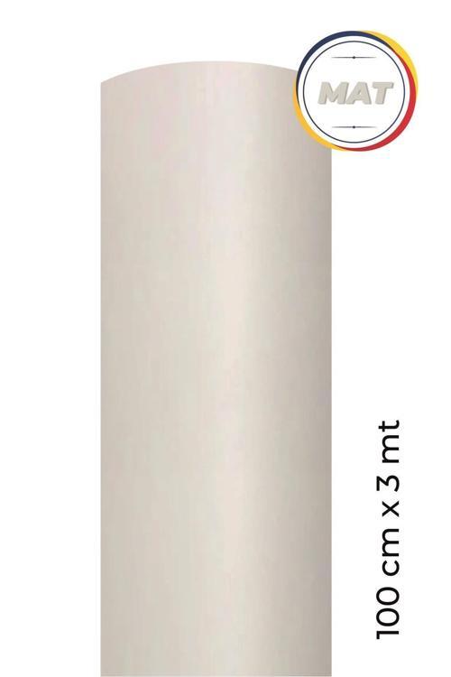 Mat Beyaz Kendinden Yapışkanlı Kaplama Folyosu 100 Cm X 3 Mt