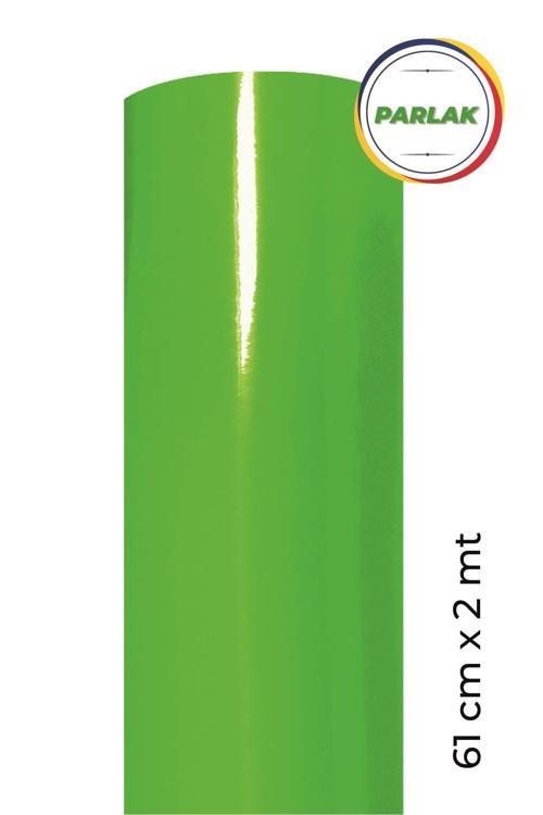 Parlak Yeşil Kendinden Yapışkanlı Kaplama Folyosu 61 Cm X 2 Mt