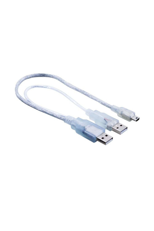 Usb 2.0V 2Xa Erkek - Mini 5 Pin Kablo 1M