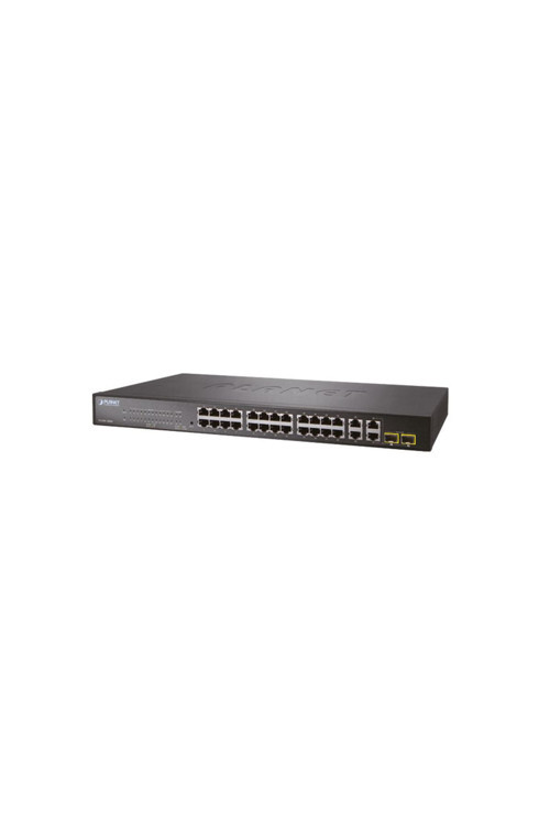 24-Port Snmp Manageable 10/100Base-Tx + 4-Port 1000Base-T Gigabit + 2-Port Minigbıc(Sfp) Switch