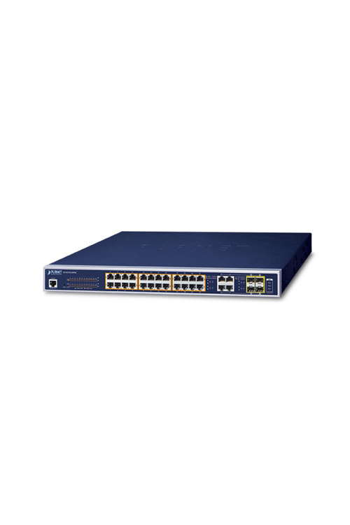 Ipv6/Ipv4, 24-Port Managed 802.3At Poe+ Gigabit Ethernet Switch + 4-Port Gigabit Combo Tp/Sfp (220W)
