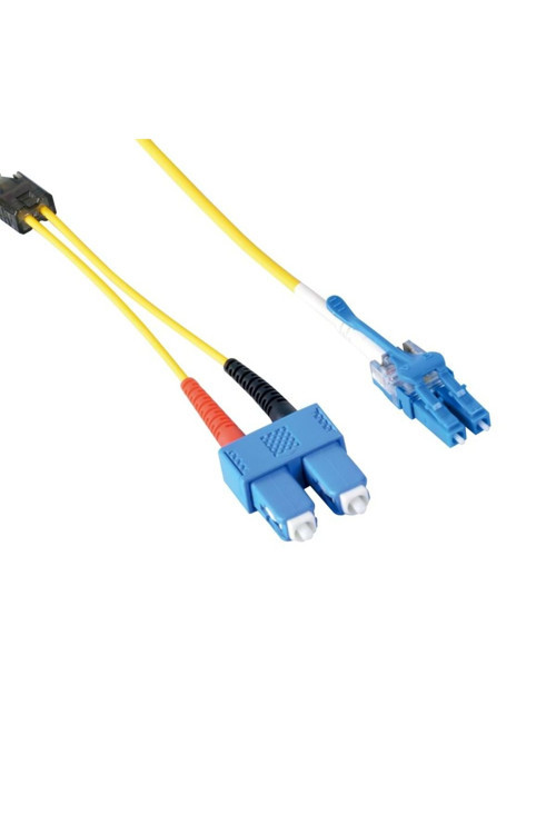 Fiber Optik Lszh Led-Eye Uniboot Patch Kablo Lc/Spc-Sc/Spc Sm 9/125 Duplex - 1M (3.0Mm)