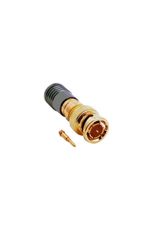 Bnc Erkek Rg6 Compression Konnektör - Gold