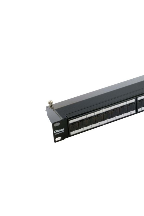 Ftp Cat6A 24 Port Patch Panel 0.5U - Right Angle