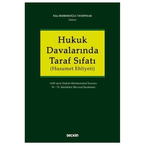 Hukuk Davalarında Taraf Sıfatı Filiz Berberoğlu Yenipınar 95 2020/10