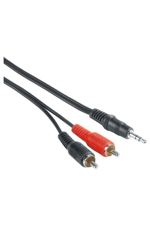 Hm.205106 3.5Mm - 2Rca 2M Ses Kablosu Siyah
