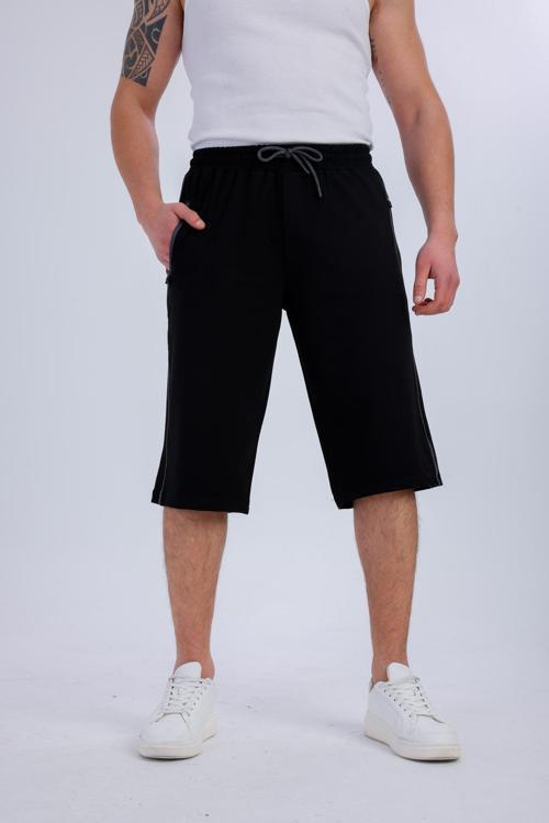 NATURA Cepli Kapri Şort - Siyah