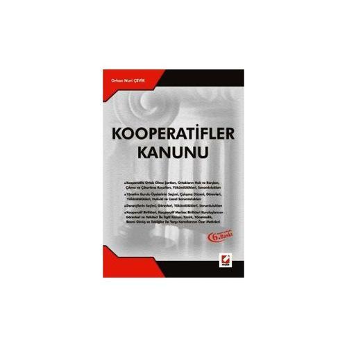 Kooperatifler Kanunu 2003 Orhan Nuri Çevik 2003/04