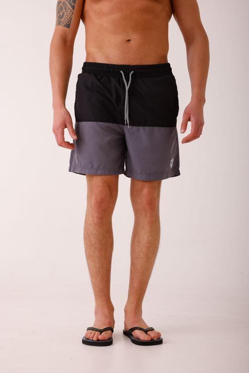 SERENA İki Renkli Deniz Şortu - Antrasit