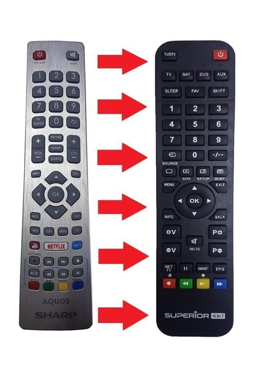 Aquos Netflix Youtube Smart Led Lcd Tv Kumandası
