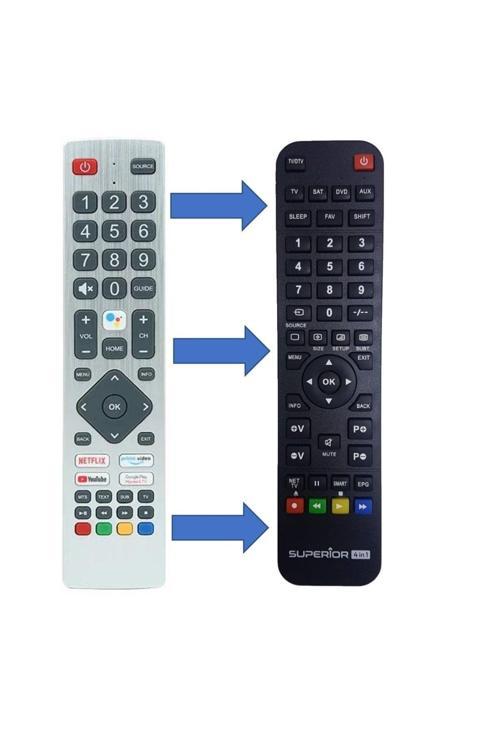 Deste Elektronik Android 4K Smart 43Bl6E 43Bn2Ea Tv Kumandası