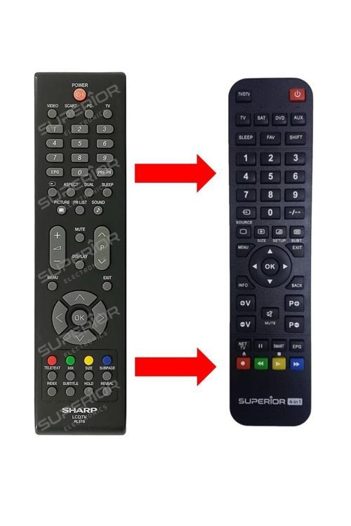 Rl57S / Lc42Sb55 / Lc42Sb55S / Lc42Sb55S Lcd Tv Kumandası