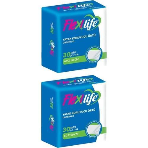 Flexilife Yatak Koruyucu Örtü 60x90 30'lu 2 paket / 60 adet