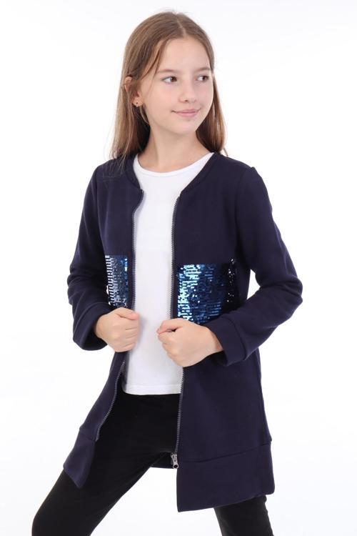 Toontoy Kız Çocuk Hırka Pul Nakış