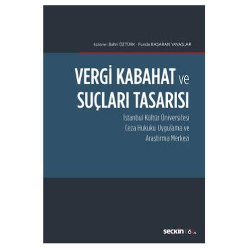 Vergi Kabahat Ve Suçları Tasarısı Bahri Öztürk 169 2020/01
