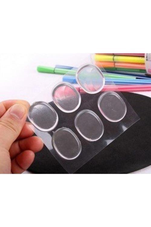 Ayakkabı Vurma Önleyici Silikon 6 Lı Ped - Ayak Nasır Ağrıları 6Lı Şeffaf Silikon Ped