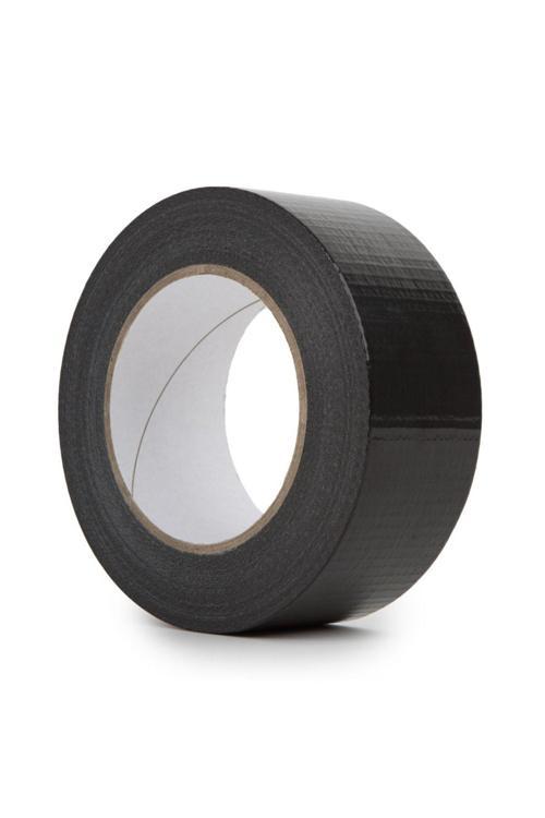Çok Amaçlı Siyah Bant 48 Mm X 10 Mt Güçlü Yapışkanlı Tamir Bandı-Çadır Bandı Kanal Bandı