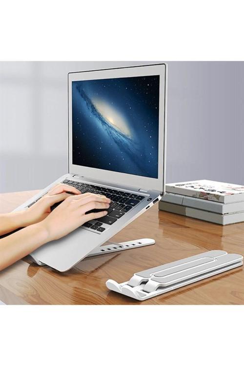 Ayarlanabilir Plastik Dizüstü Destek Tabanı Katlanabilir Taşınabilir Laptop Sehpası Yükseltici