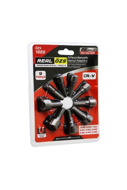 9  Parça   - 5-13 Mm Manyetik Somun Sökme - Çatı Adaptörü (4415)