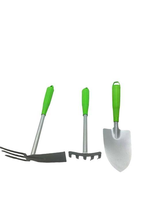 3 Parça Metal Çapa Bahçe Seti (4415)