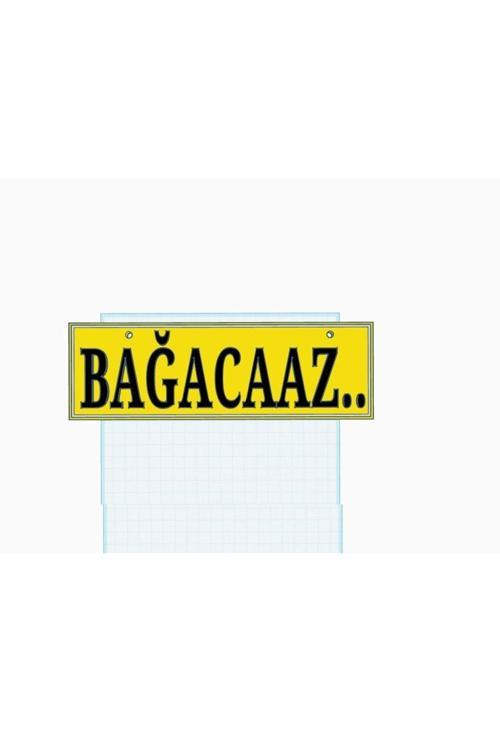 Bağacaaz Yazılı Tır Kamyon Araba Ev Duvar Süsü Vantuzlu Dekor 25 Cm Plastik Dekor Aksesuar