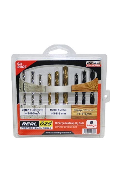 9 Parça  Matkap Ucu Seti Beton - Metal - Ahşap - 5-6-8Mm (4415)