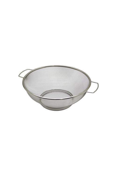 24Cm Metal Kulplu Çelik İnce Tel Sepet Süzgeç (4415)