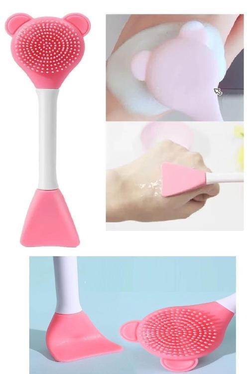 1 Adet Cilt Yüz Temizleme Masaj Fırçası Krem Maske Sürme Spatulası Aparatı Fırçası Peeling Gözenek