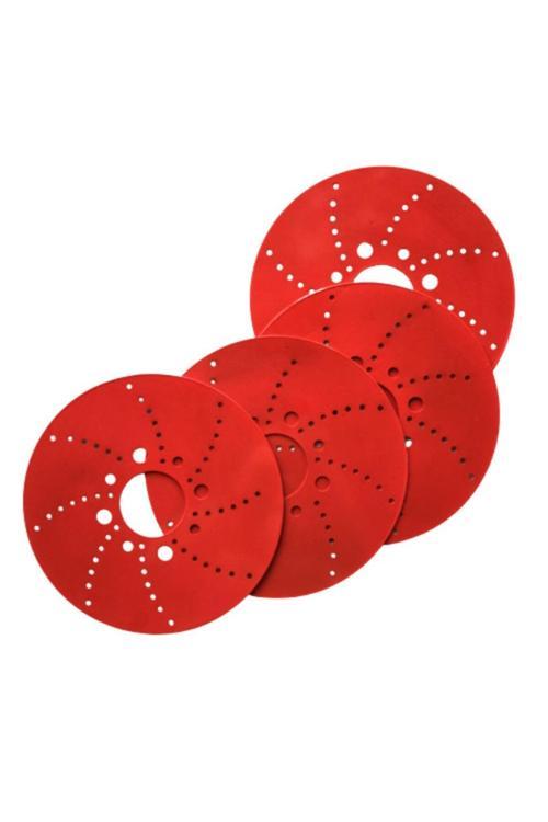 Kırmızı 13''İnç Kampana Disk Fırfırı Kampana Sacı 4'Lü Set